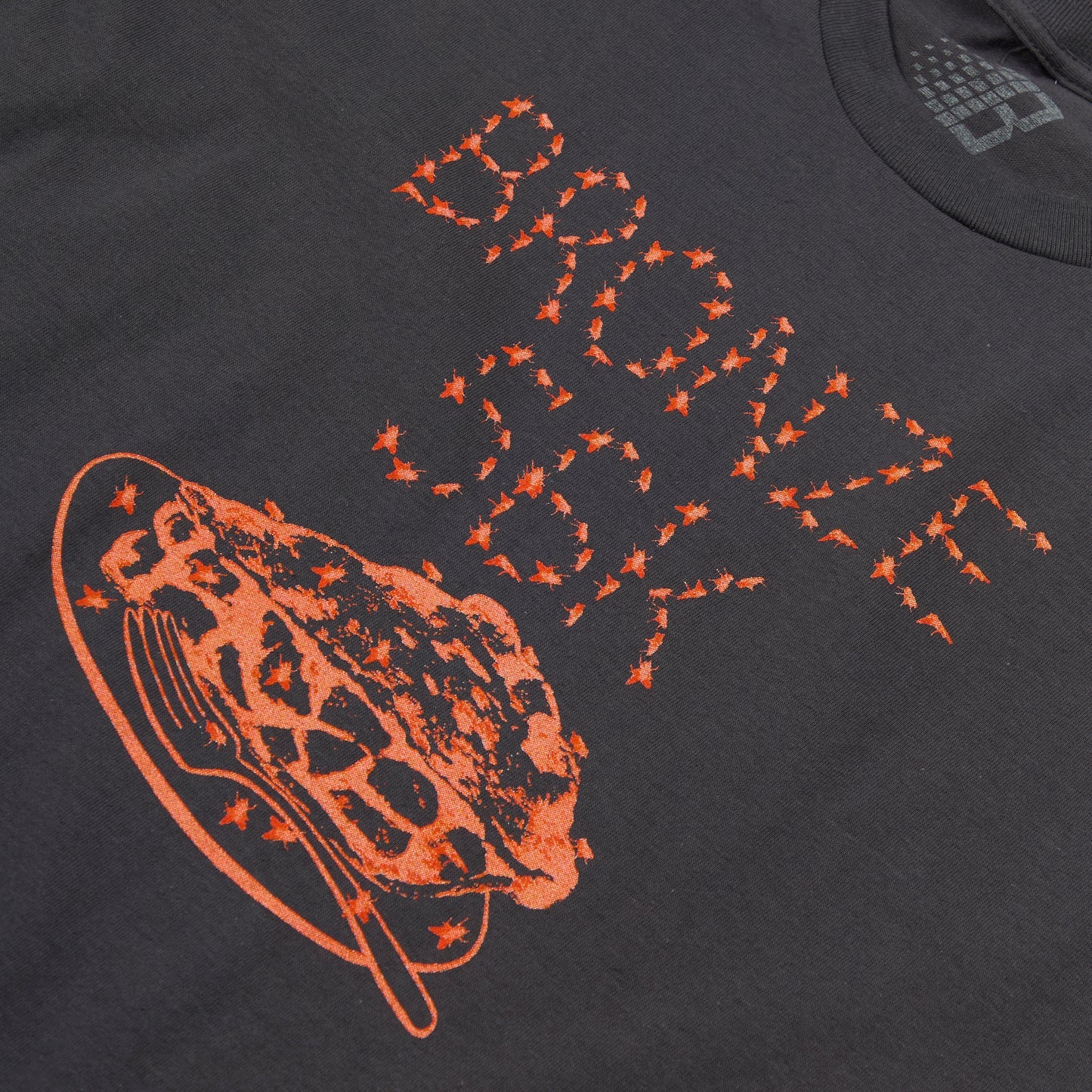Bronze - Flies T-Shirt Charcoal - Image 2