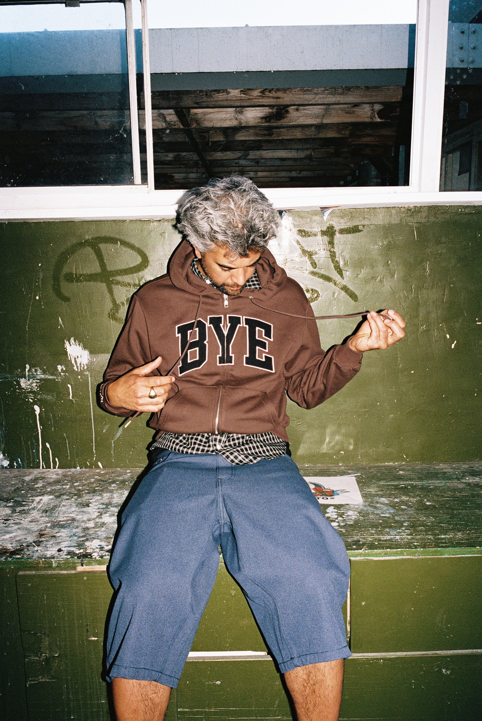 Bye Jeremy - Bye Hoodie Brown - Image 2