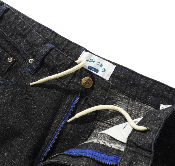 Cash Only - Break Denim Shorts Streaky Black - Image 3
