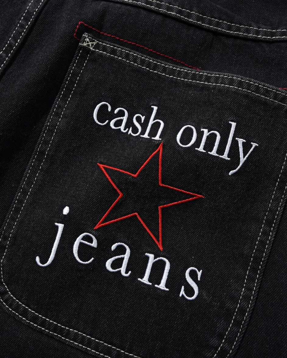 Cash Only - Stars Denim Jeans Washed Black - Image 3