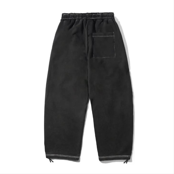 Cash Only - Strip Fleece Sweatpants Washed Black - Image 2