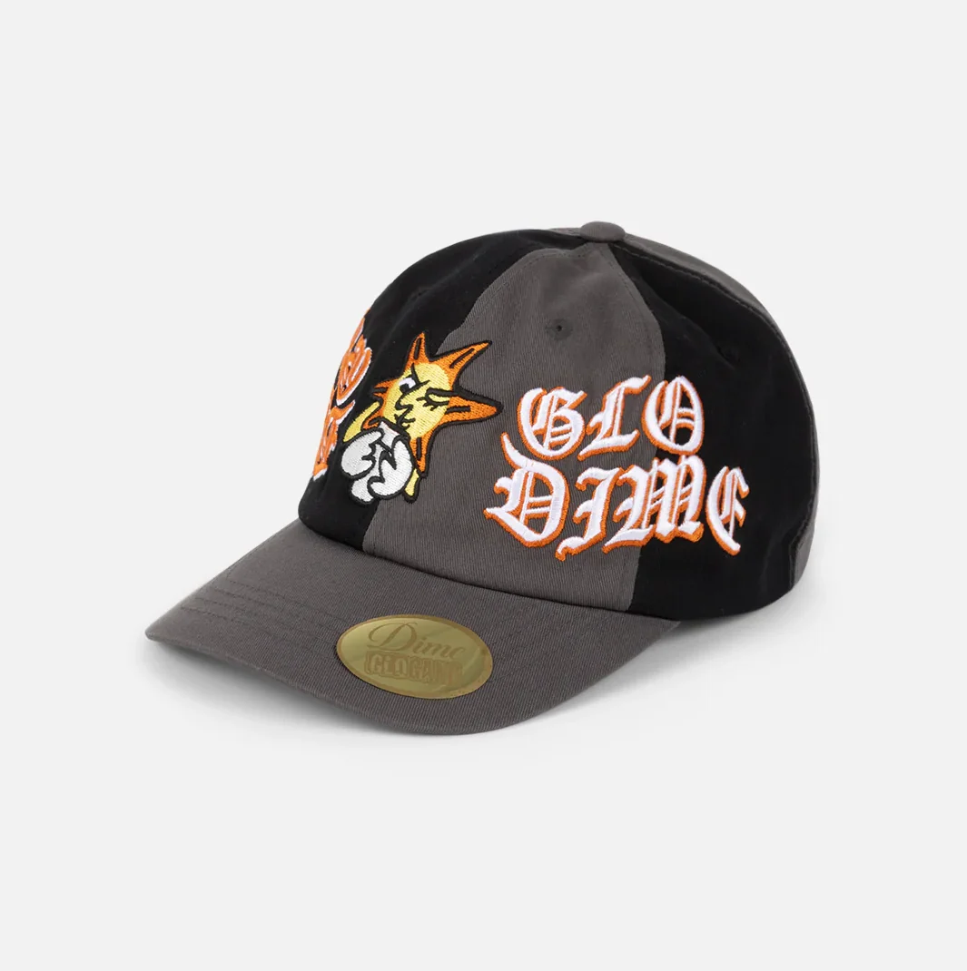 Dime X Glo Gang Low Pro Cap Black Charcoal