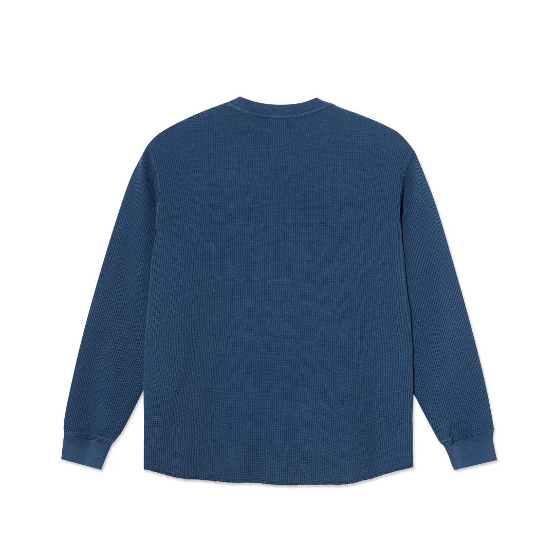 Polar - Dylan LS Tee | Waffle Space Blue - Image 2